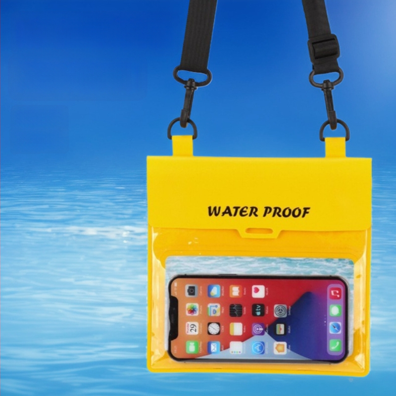 Saforna PVC vízálló deréktáska érintőképernyő-kompatibilitással, nagy kapacitású, állítható dupla kampó