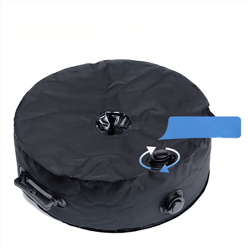 Kültéri sátor vízzel töltött súlyzószák, 20L, 1000D PVC háló, vízálló anyag, strand sátorhoz, asztal és szék stabilizálására; logó nyomás elérhető