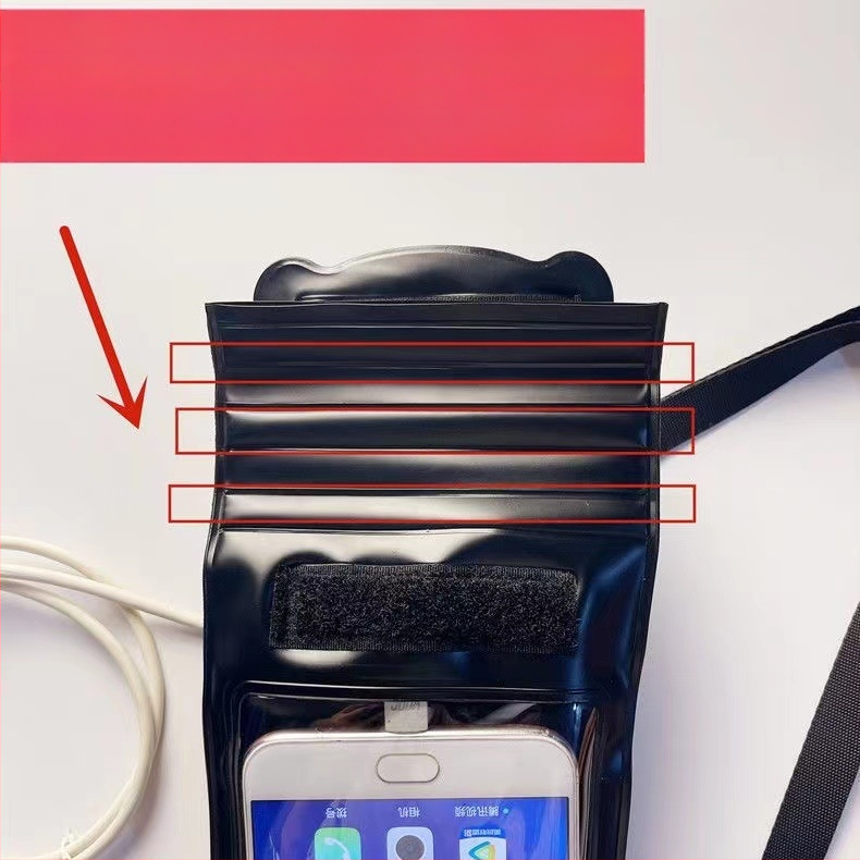 Lovasoknak szánt érintőképernyős vízálló telefontáska – TPU+PVC, Egyszerű stílus, univerzális telefon-kompatibilitás