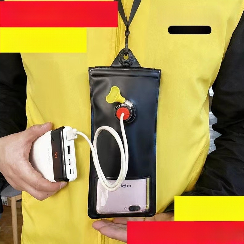 Lovasoknak szánt érintőképernyős vízálló telefontáska – TPU+PVC, Egyszerű stílus, univerzális telefon-kompatibilitás