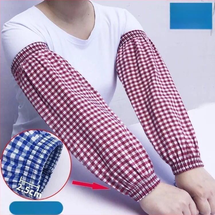 Памучни ръкавни маншети за кухня, удължени, защита от масло и замърсявания, за възрастни