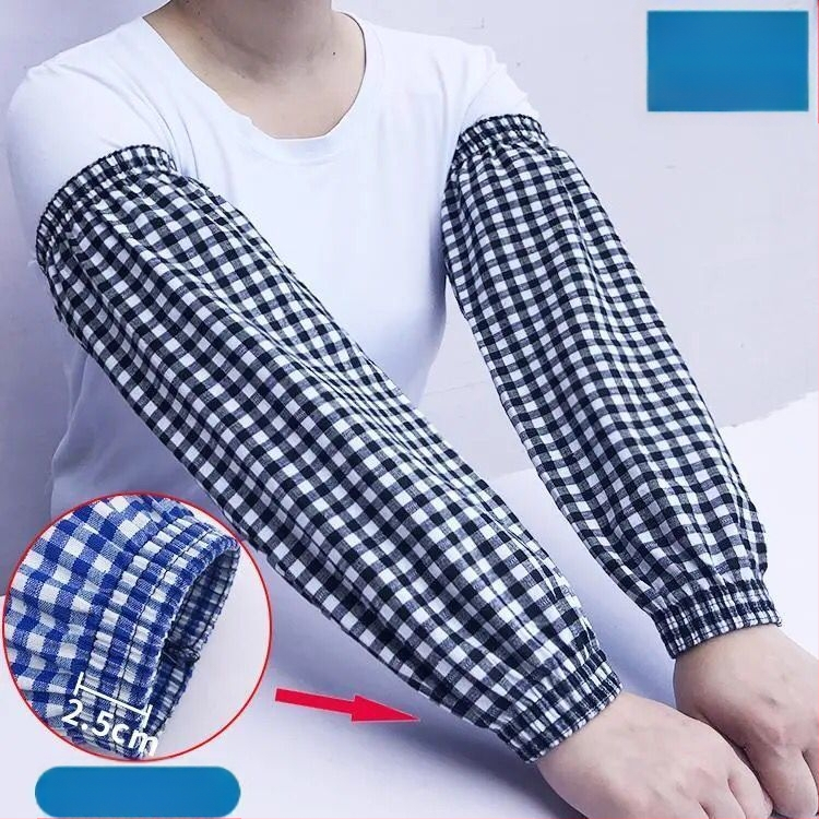 Памучни ръкавни маншети за кухня, удължени, защита от масло и замърсявания, за възрастни