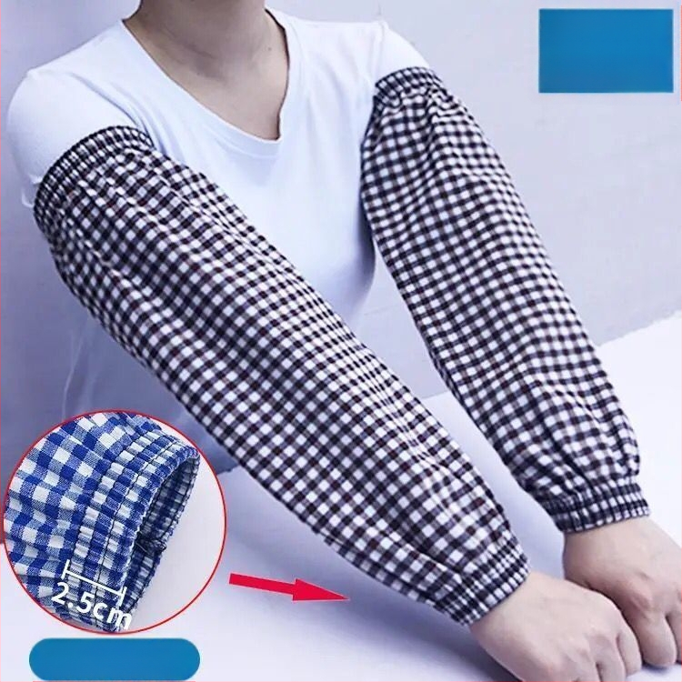 Памучни ръкавни маншети за кухня, удължени, защита от масло и замърсявания, за възрастни