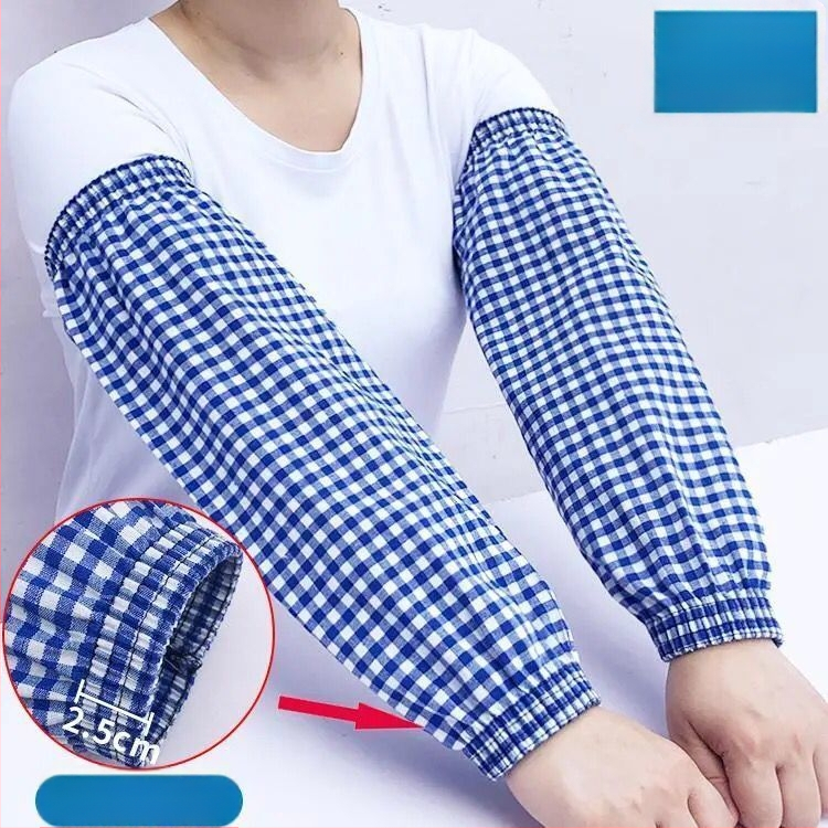 Памучни ръкавни маншети за кухня, удължени, защита от масло и замърсявания, за възрастни