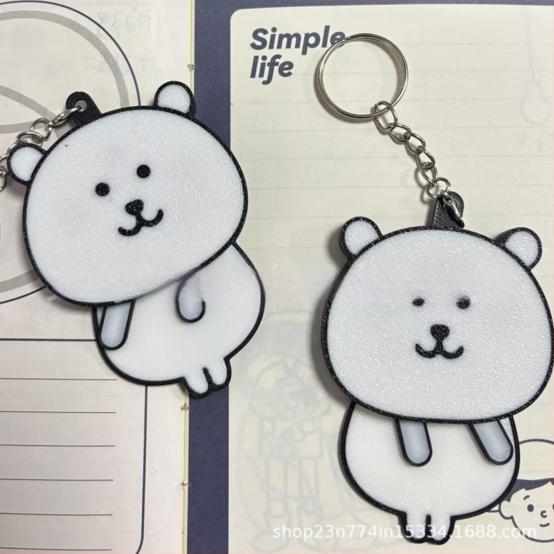 Naganno karu ripats liikuvate kätega - armas stiil, plastikmaterjal