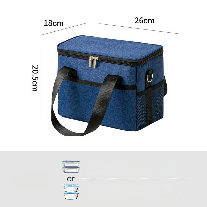 Izolirana torba za ručak – Oxford tkanina, vodootporna, moderni minimalistički stil, kućna upotreba