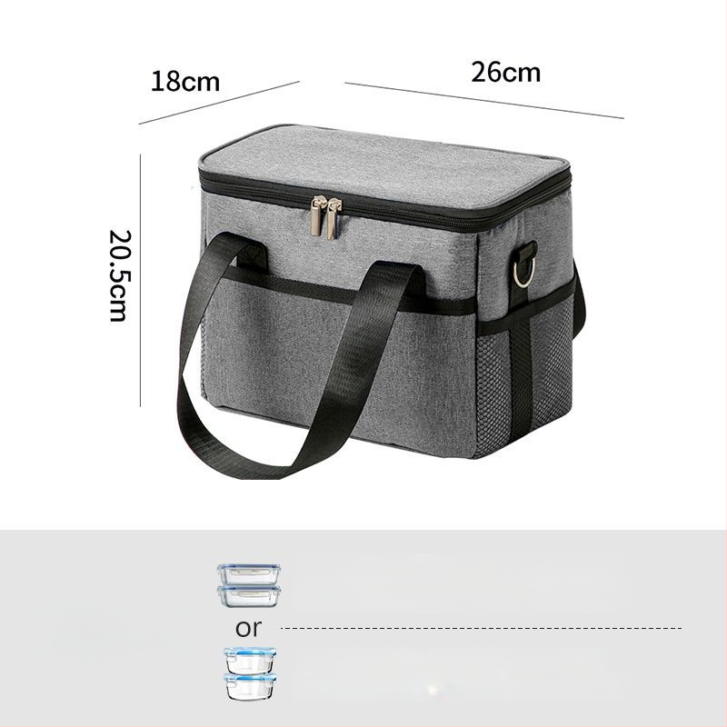 Izolirana torba za ručak – Oxford tkanina, vodootporna, moderni minimalistički stil, kućna upotreba