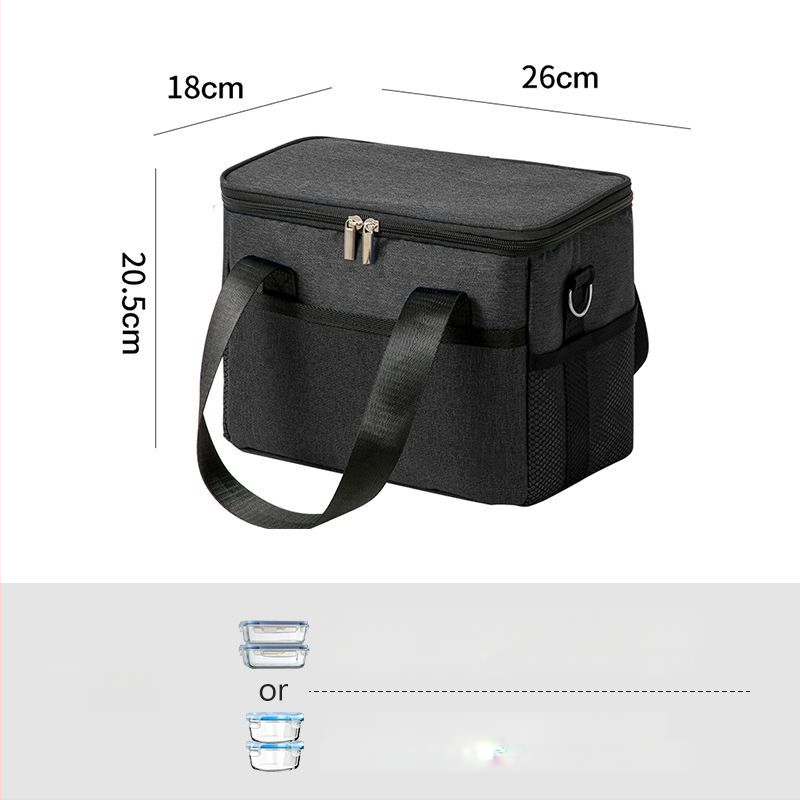 Izolirana torba za ručak – Oxford tkanina, vodootporna, moderni minimalistički stil, kućna upotreba