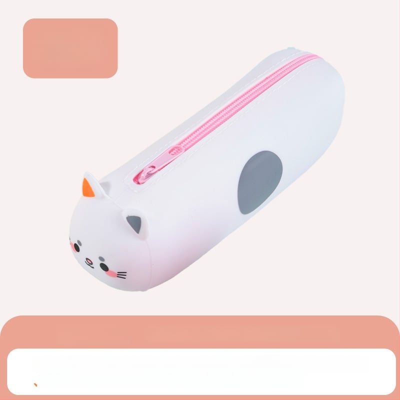 Силиконов несесер за моливи за деца – унисекс, японски стил, симпатичен дизайн, творческа канцелария