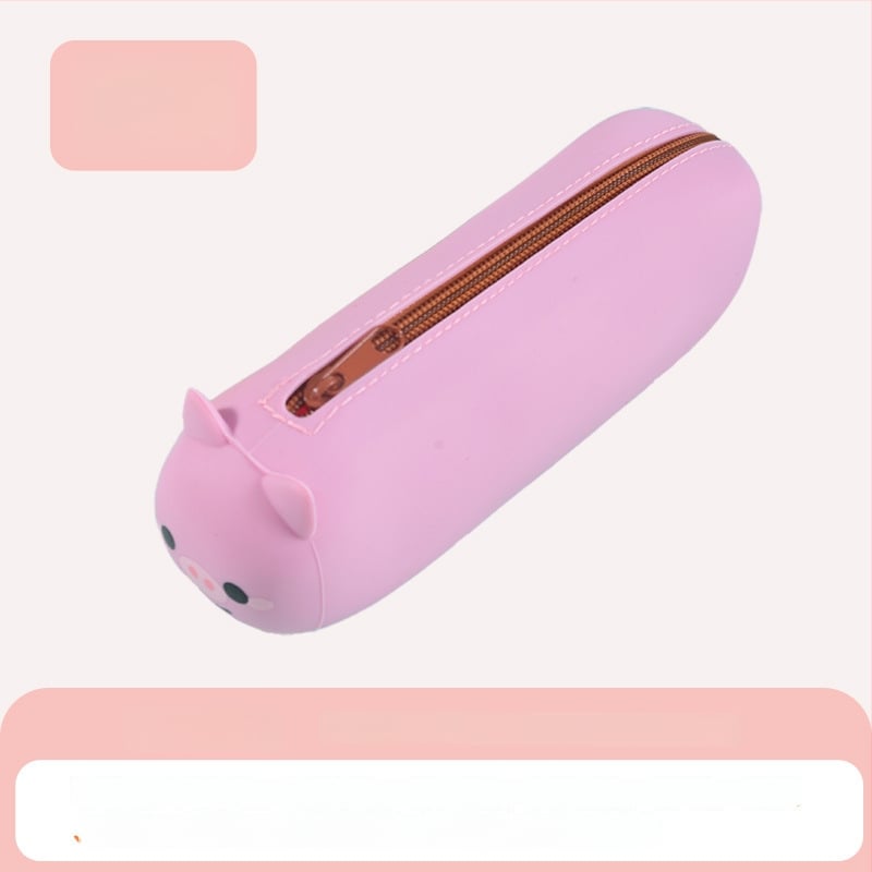 Силиконов несесер за моливи за деца – унисекс, японски стил, симпатичен дизайн, творческа канцелария