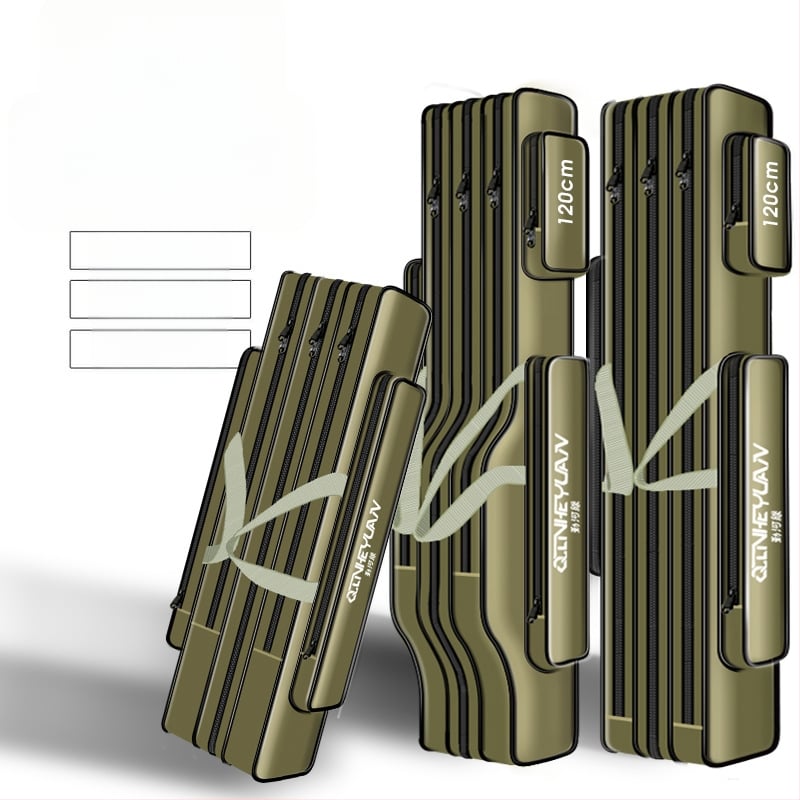 Kétszintes horgásztáska, vízálló Oxford anyagból, nagy kapacitás, Qinhe Margin