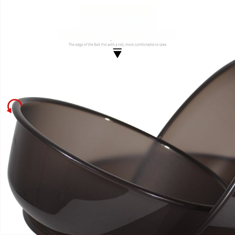 Σετ τριών ταψιών δολώματος, παχύτερο και βαθύτερο σχέδιο, μη κολλάει, PP υλικό.