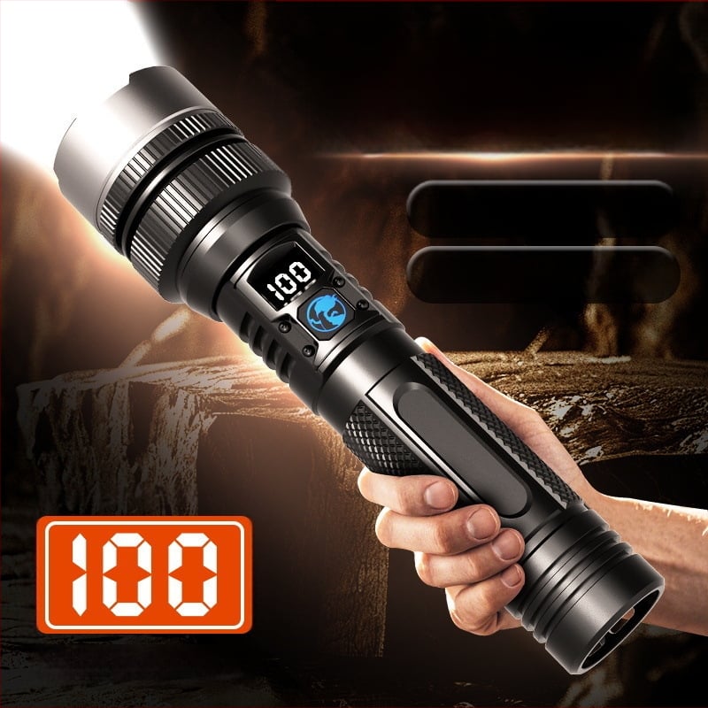 Фенер с ултраяр зум светлина, LED чип Clowicsr, LED тип LED, напрежение ≤36V, алуминиев корпус