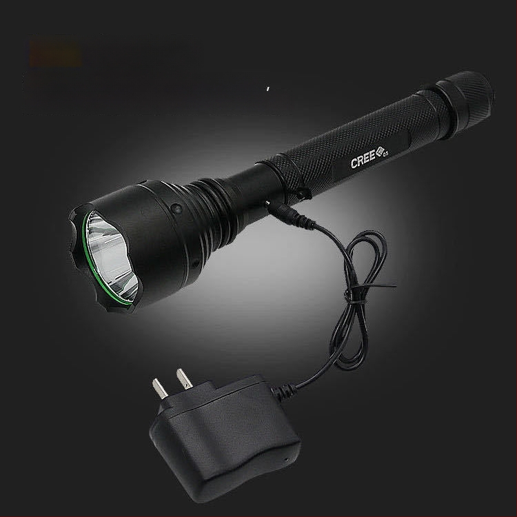 LED фенерче, презареждаем, обхват 100–200 м, корпус от алуминиева сплав, експлозионно устойчив, 10 W