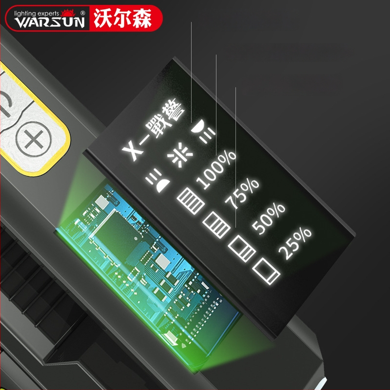 H9006 Презареждащ LED прожектор — Алуминиев корпус, преносим дълъг обсег, лъч над 500 метра