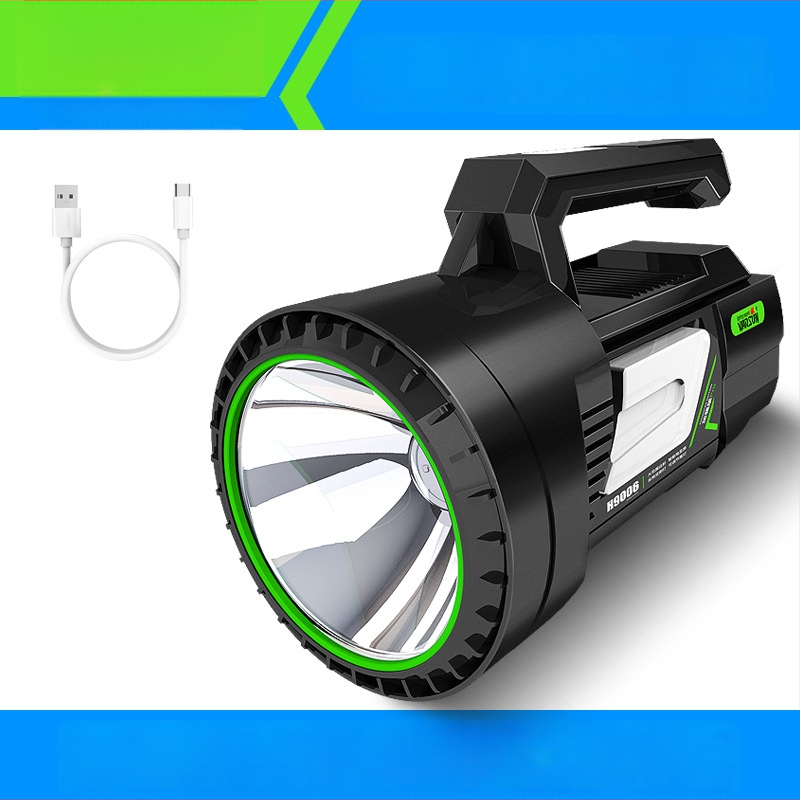 H9006 Презареждащ LED прожектор — Алуминиев корпус, преносим дълъг обсег, лъч над 500 метра