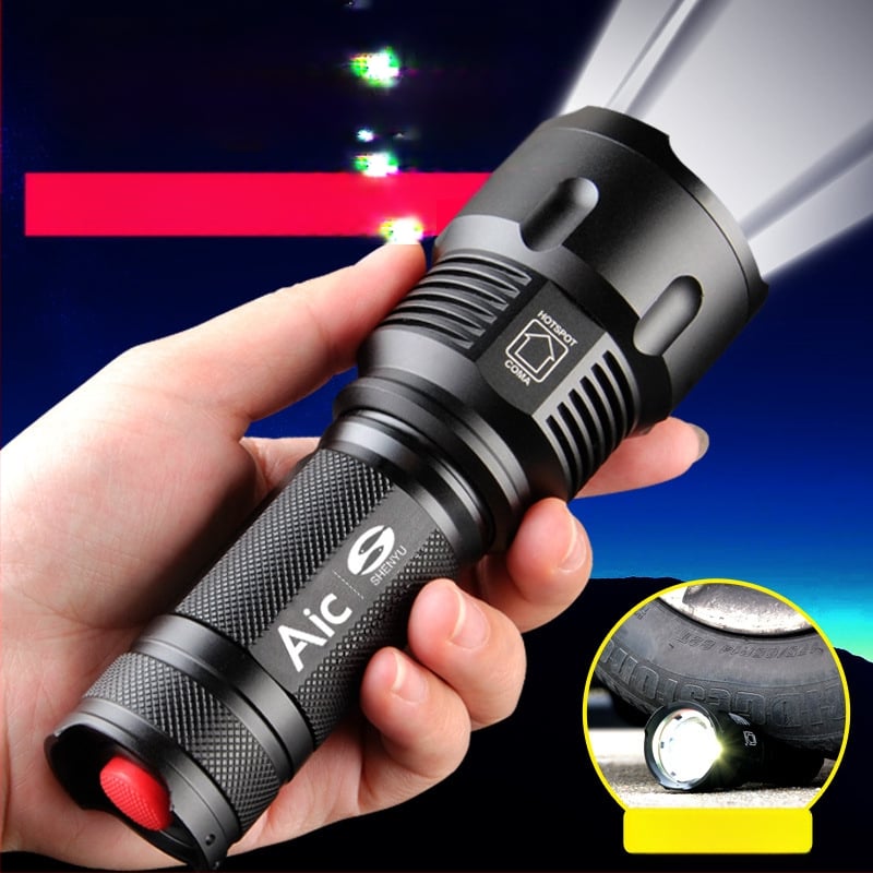 Презареждащ LED фенер SHENYU God Fish, алуминиева сплав, 10-30 W, 26650 батерия, обхват 200-500 m, 360° въртене