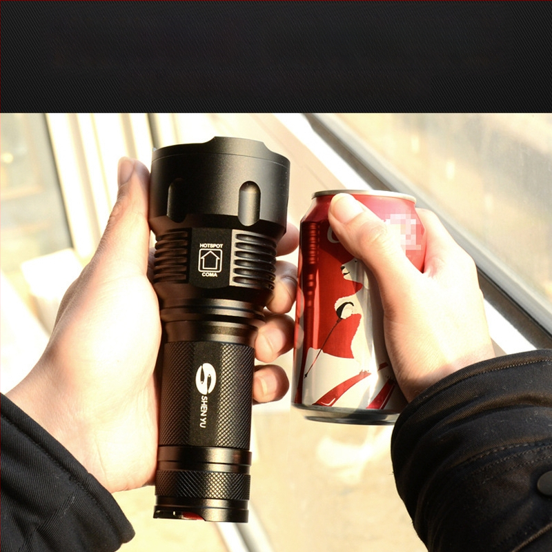 Презареждащ LED фенер SHENYU God Fish, алуминиева сплав, 10-30 W, 26650 батерия, обхват 200-500 m, 360° въртене