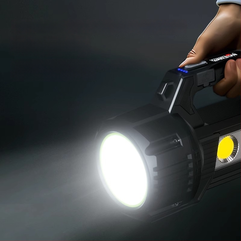 Walson D400 преносим търсещ прожектор LED, алуминиева сплав, капацитет на батерията 2000, 20W, обхват 100–200 м