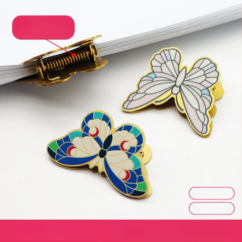 Портфейл с пеперуден клип, метална конструкция, двустранен печат, офисно съхранение