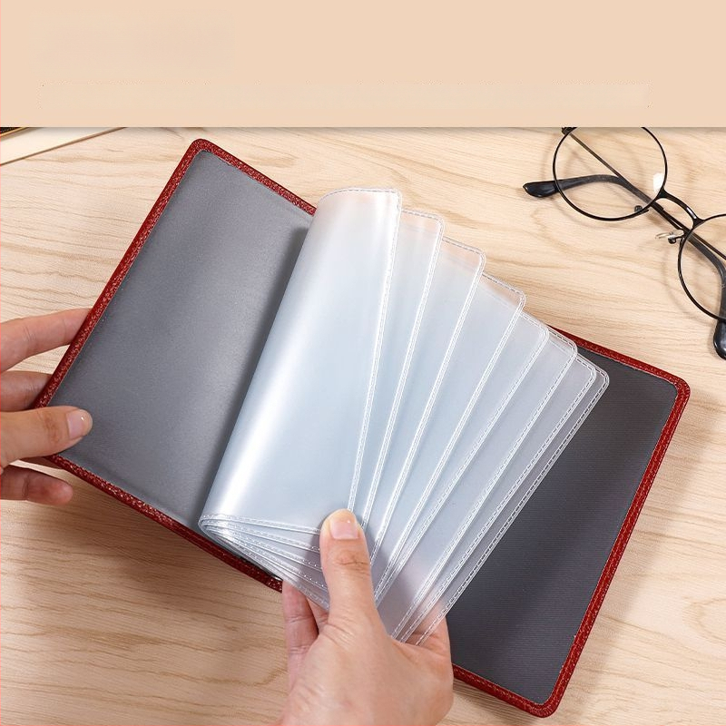 Husă pentru pașaport și documente, material PVC, căptușeală PU, design monocrom, unisex, toamnă 2024