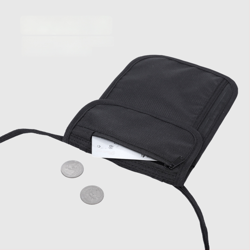 Husă RFID pentru pașaport, husă crossbody multifuncțional antifurt, pentru pașaport și documente, material Oxford, impermeabil, respirabil