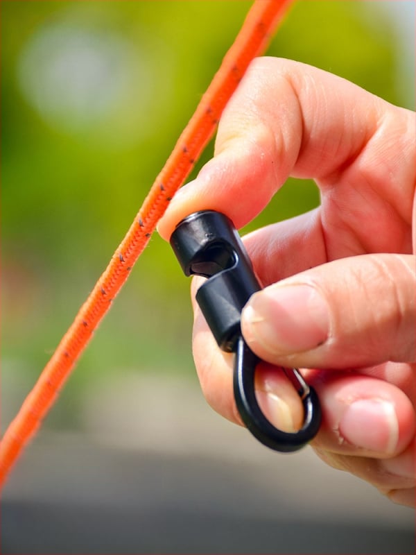 Alumiiniumist sulamist palapinna köie konks koos katteklambriga ja lamp-klambriga – Bränd: A Little Smoke