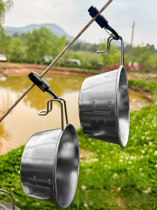 Alumiiniumist sulamist palapinna köie konks koos katteklambriga ja lamp-klambriga – Bränd: A Little Smoke