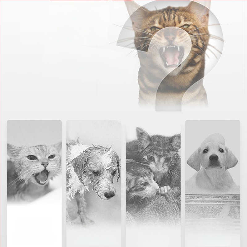 Γάντια μίας χρήσης για κατοικίδια - στεγνό καθάρισμα, μασάζ, αποσμητικά μαντηλάκια, χωρίς νερό, για γάτες και σκύλους