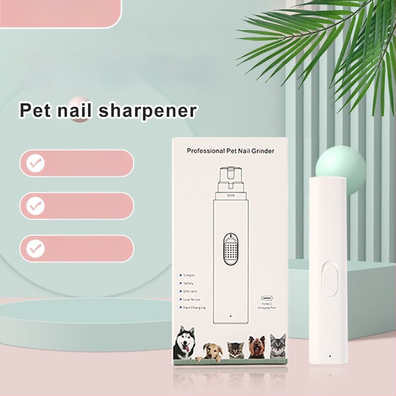 Ηλεκτρικό λίμα νυχιών για γάτες – επαναφορτιζόμενο, σιωπηλό εργαλείο περιποίησης κατοικίδιων