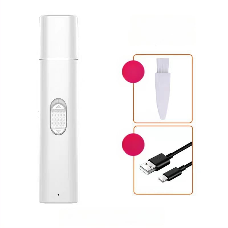 Ηλεκτρικό λίμα νυχιών για γάτες – επαναφορτιζόμενο, σιωπηλό εργαλείο περιποίησης κατοικίδιων