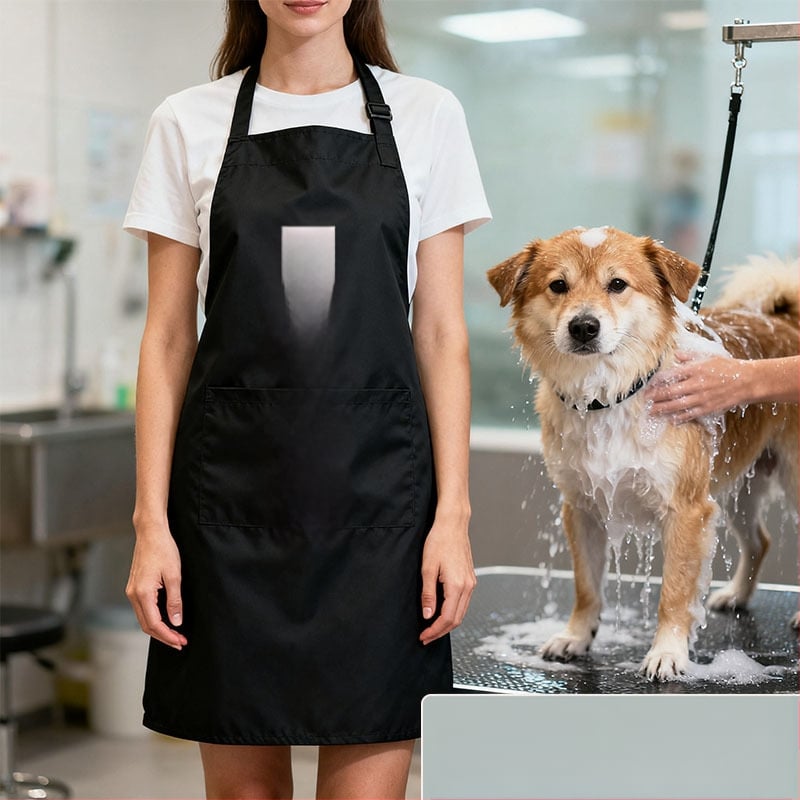 Paitel безръкавна престилка, водоустойчива, изработена от работно облекло за грижа за домашни любимци