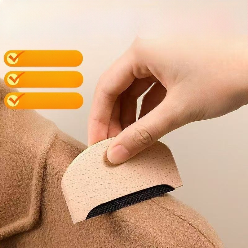 Canting дървен премахвач за власинки от пуловер — валяк за коса, премахване на влакна, модерен стил