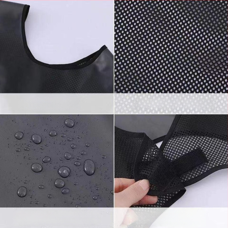 Водоустойчива TPU безръкавна престилка за грижа за домашни любимци – удължена дължина, дишаща, геометричен модел, корейски стил
