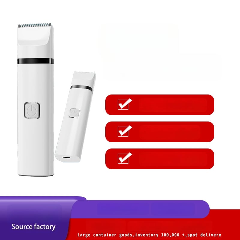 Huashi clippers silențios pentru animale – pentru câini și pisici, corp ABS, tăierea părului de la labe, greutate 130,7–196,2 g