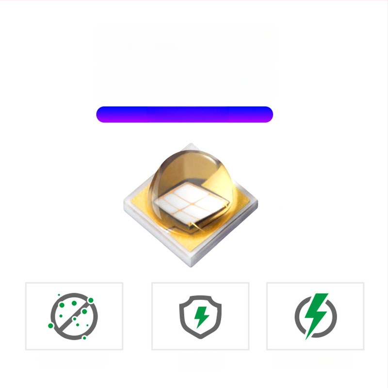 UV365 лампа за маникюр и UV фенер, презареждащ LED, алуминиева сплав, 5W 1200mAh