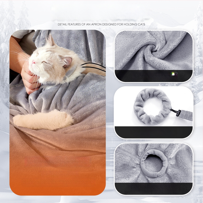 Ποδιά γάτας για την πρόληψη της γούνας στα ρούχα, με παχιά απορροφητική ύλη, για εξωτερική χρήση