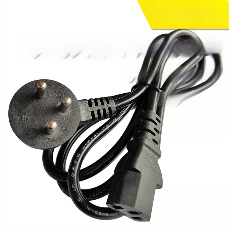 AC захранващ кабел с медно-обковен алуминиев проводник, израелски тип щепсел, тричипков, сертифициран по Израелски стандарт, 3C 2013010101634938