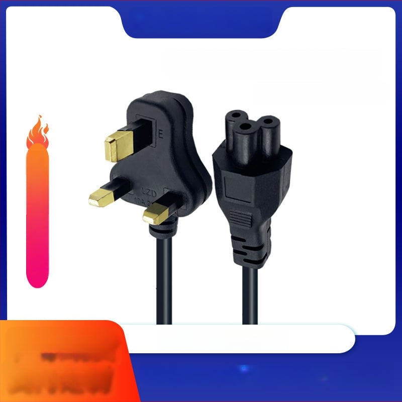 Long Zhengda лаптоп кабел за захранване с британски BS 1363, трижилен, PVC обвивка