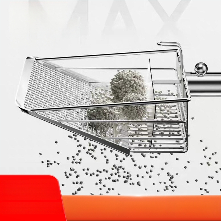 POPOCOLA fém macskaalmokhoz való lapát | Anyag: krómozott vas | Macskáknak | Nem importált