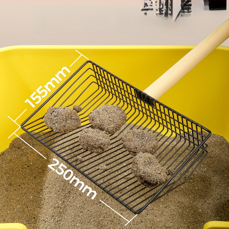 Hosszú nyeletű macskaalom-lapát finom lyukakkal — ABS műanyag, kód: 640036797964, Márka: Egyéb