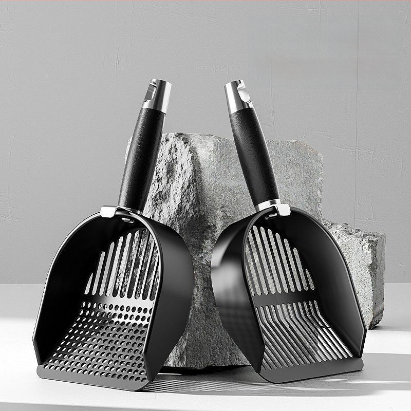 Macskaalmotál lapát, ABS műanyag, kétfunkciós kialakítás, finom lyukú