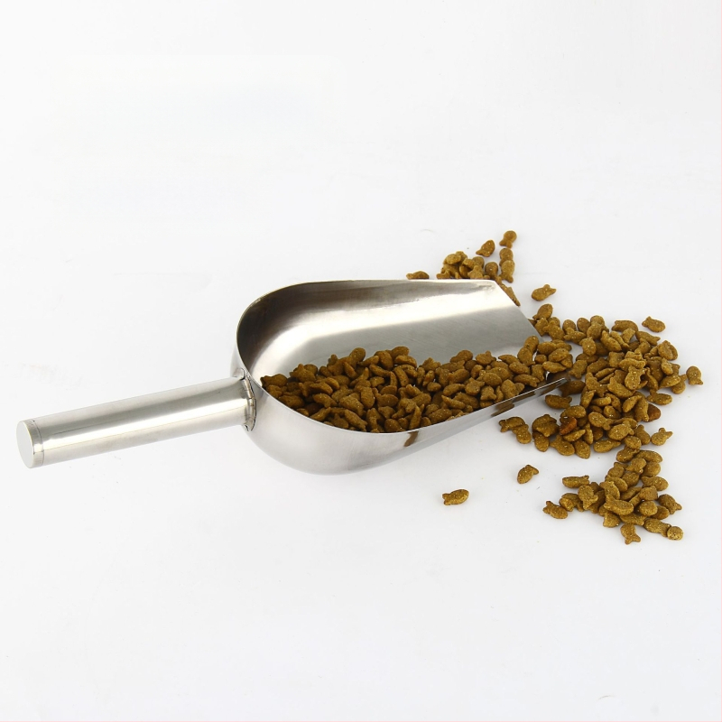 Lingură de hrană pentru animale din oțel inoxidabil, pentru pisici și câini, durabilă