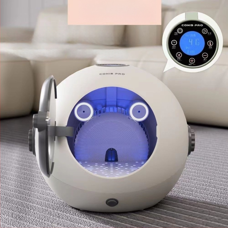 Kaķiem paredzēta žāvēšanas kaste — zem 1000 W, ≤36 V, fiksēta rokas konstrukcija