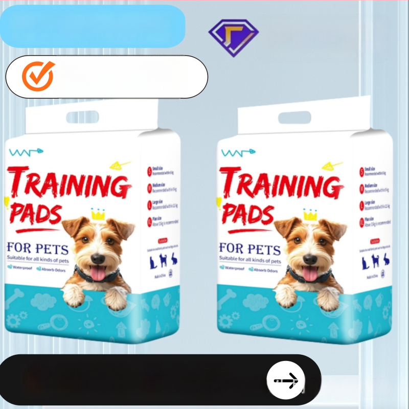 Állat-tréning alátétek kutyáknak és macskáknak, vastagabb nedvszívás és szagtalanítás, anyag: PE-filmből és nem szőtt textilből, csomagolás: 100/50/40/20 db