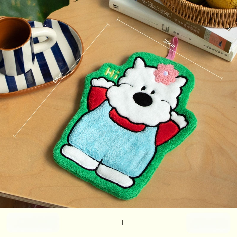 Forest Party ръчна кърпа за ръце, сладка и висяща, попивателна и бързосъхнеща за дома, детска кърпа за ръце - Материал: Coral fleece; Персонализация: Да; Тегло: 200 g+; Бранд: Banda; Нитки: 150D