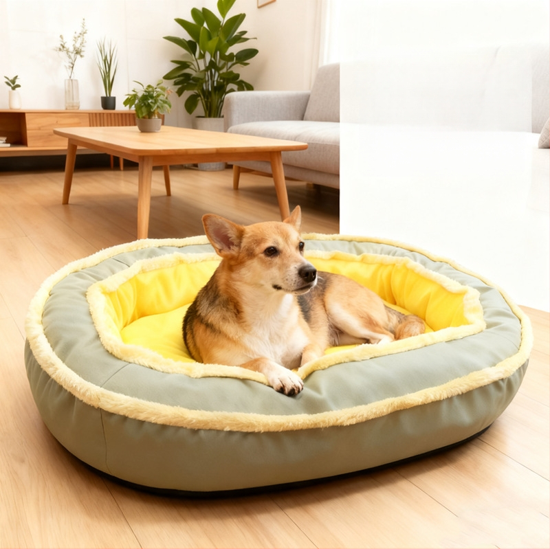 Гнездо за домашни любимци – сваляемо и пранещо се, зимно топло полиестерено легло за кучета и котки