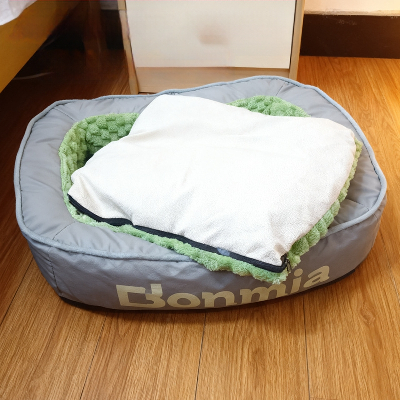 Гнездо за домашни любимци – сваляемо и пранещо се, зимно топло полиестерено легло за кучета и котки