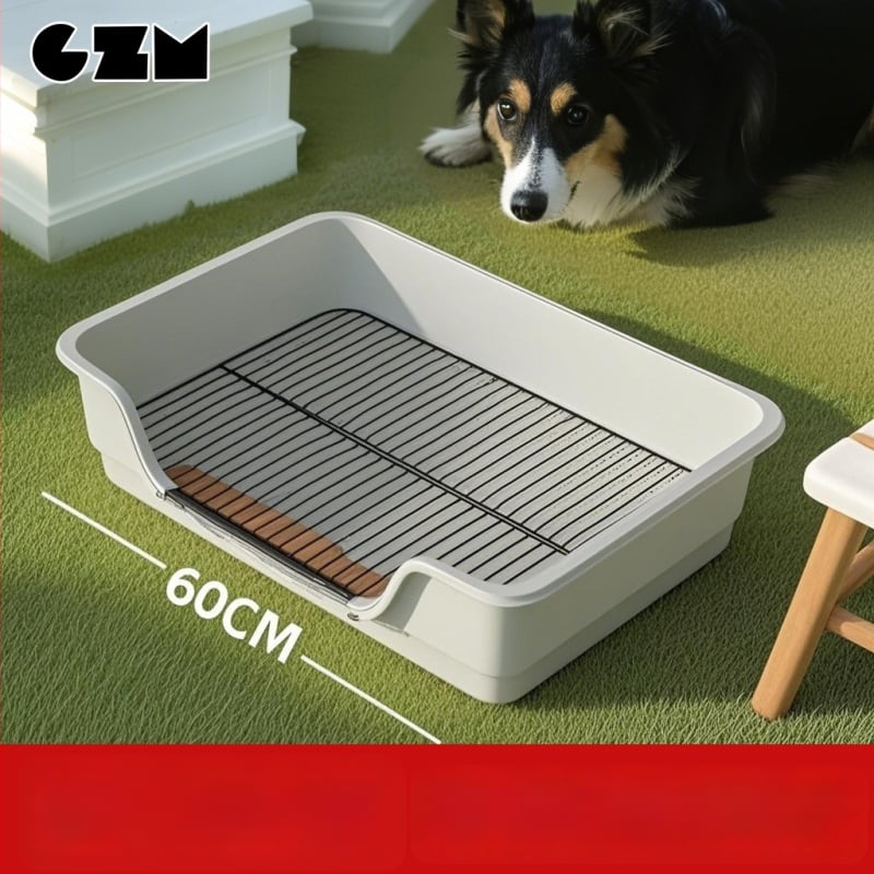 Toaletă pentru câini - ușor de curățat, din plastic, anti-pășire, anti-stropire a urinei