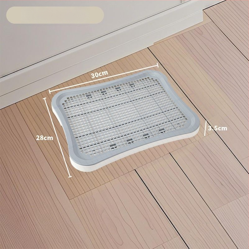 Toaletă pentru câini - ușor de curățat, din plastic, anti-pășire, anti-stropire a urinei